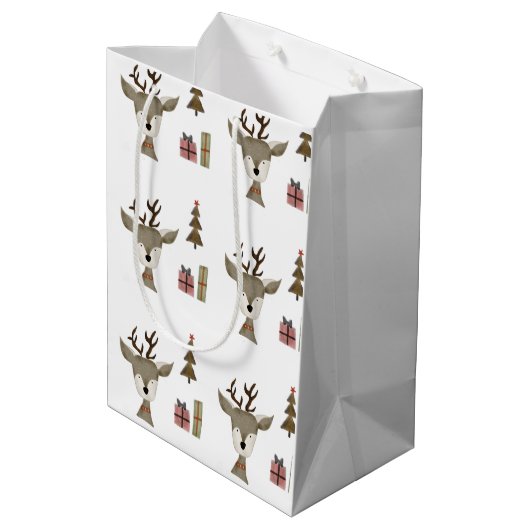 Sacs Cadeaux | Aquarelle | Reindeer (Dos Angle)