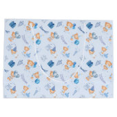 sacs cadeaux baby shower bleu clair (Dos)