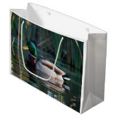 Sacs Cadeaux Canard colvert mâle nageant dans un  (Devant Angle)