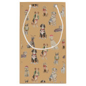 Sacs cadeaux Chiens de Noël (Dos)