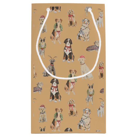 Sacs cadeaux Chiens de Noël (Dos)