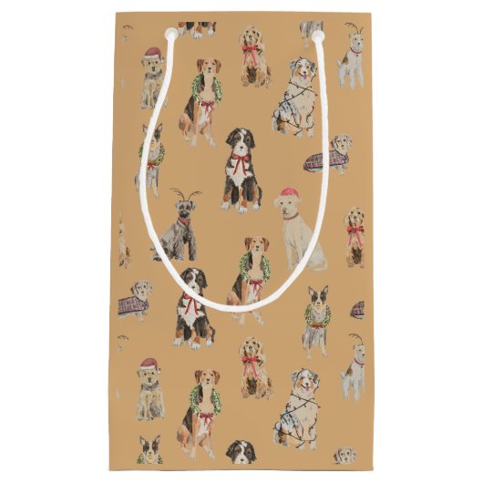 Sacs cadeaux Chiens de Noël (Devant)