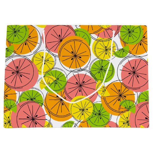 Sacs cadeaux Citrus grand (Devant)