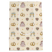 Sacs cadeaux de bagues de mariage mignonnes et de (Dos)