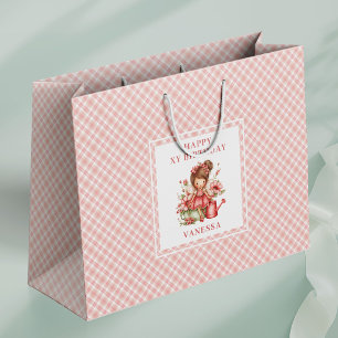 Sacs Cadeaux de Fête d'Anniversaire Fleuris avec u