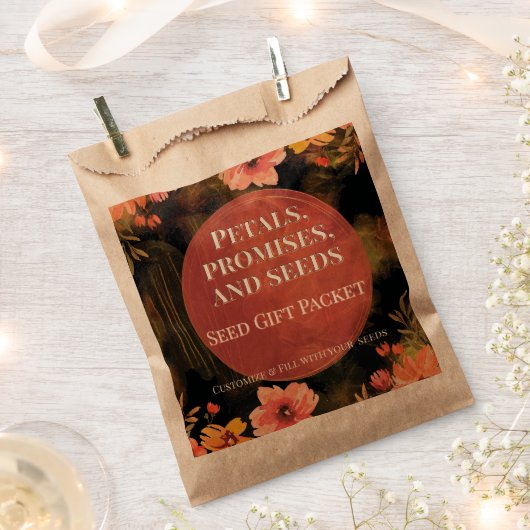 Sacs Cadeaux de Graines de Fleurs de Mariage (Coupé)