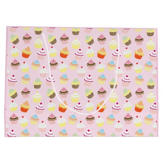 Sacs cadeaux de la fête de Cupcake (Dos)