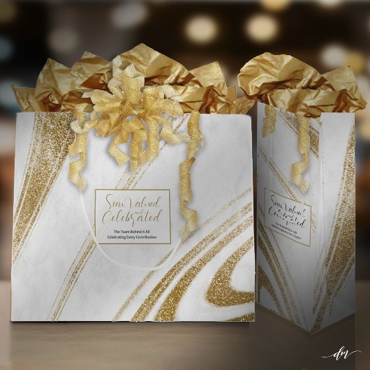Sacs Cadeaux de l'événement Marbre Doré