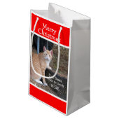 Sacs cadeaux de Noël à la tablette orange (Dos Angle)