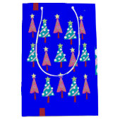 Sacs cadeaux de Noël bleu rose (Devant)