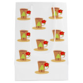 Sacs cadeaux de Noël Cappuccino (Dos)