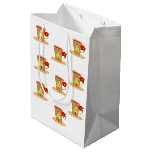 Sacs cadeaux de Noël Cappuccino (Dos Angle)