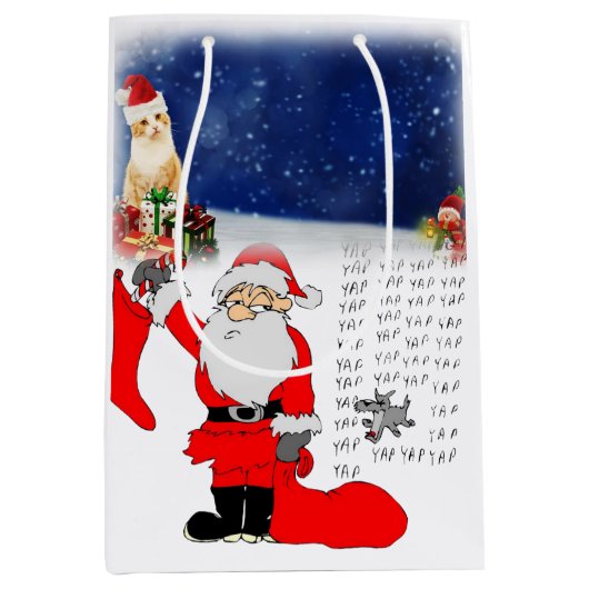 Sacs cadeaux de Noël Chat (Devant)