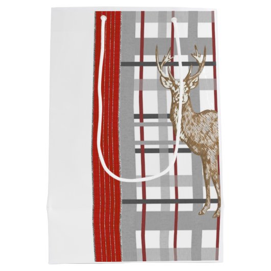 Sacs cadeaux de Noël de cerf Joyeux (Dos)