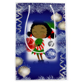 Sacs cadeaux de Noël Elfe Africain (Devant)