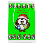 Sacs Cadeaux de Noël Hibou (Devant)