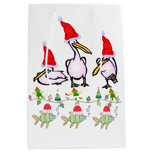 Sacs cadeaux de Noël Pélican (Devant)