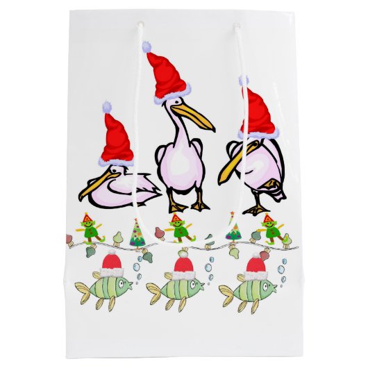 Sacs cadeaux de Noël Pélican (Dos)