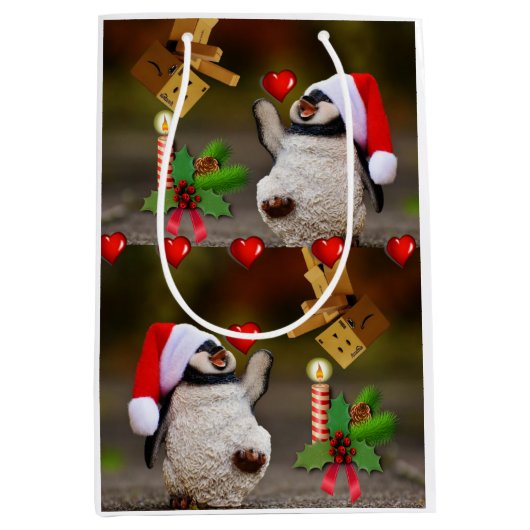 Sacs cadeaux de Noël Pengiun (Devant)