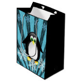 Sacs cadeaux de Noël Penguin (Devant Angle)