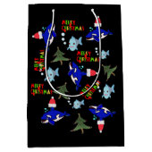 Sacs cadeaux de Noël Poisson de requin (Devant)