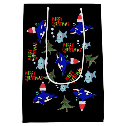 Sacs cadeaux de Noël Poisson de requin (Dos)