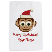 Sacs cadeaux de Noël pour singe du Père Noël (Devant)