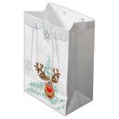 Sacs cadeaux de Noël Reindeer (Devant Angle)