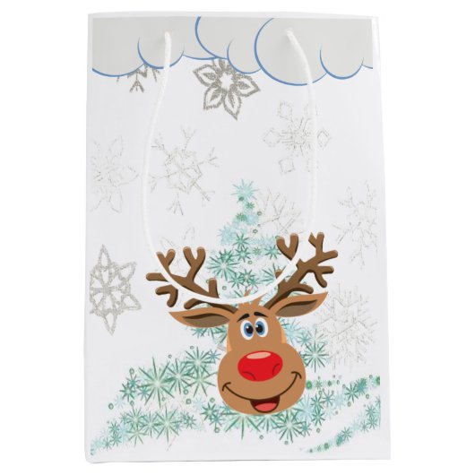 Sacs cadeaux de Noël Reindeer (Devant)