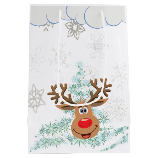 Sacs cadeaux de Noël Reindeer (Dos)