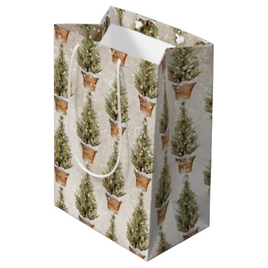 Sacs cadeaux de Noël rustiques (Dos Angle)