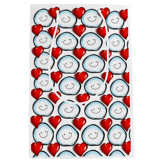 Sacs cadeaux de Noël Snowball (Devant)