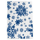 Sacs cadeaux de Noël Snowflakes (Dos)