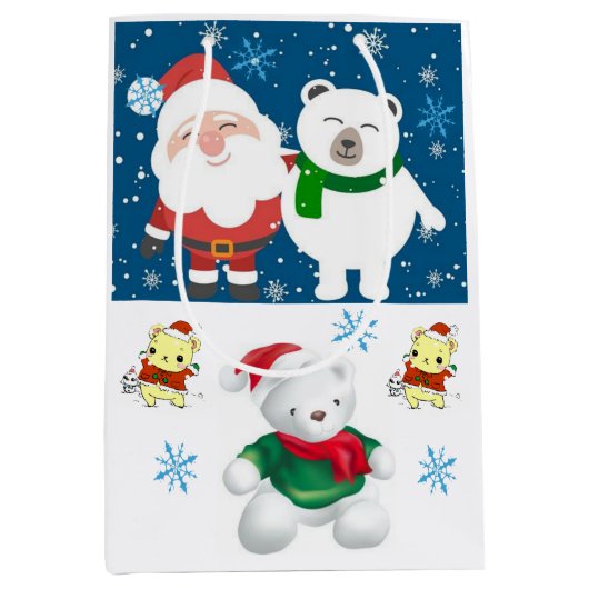 Sacs cadeaux de Noël Teddy Bear (Devant)