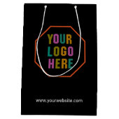 Sacs cadeaux en papier avec logo personnalisé de l (Dos)