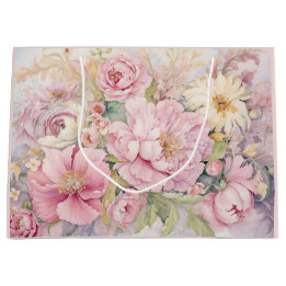 Sacs cadeaux grands pivoines magnifiques