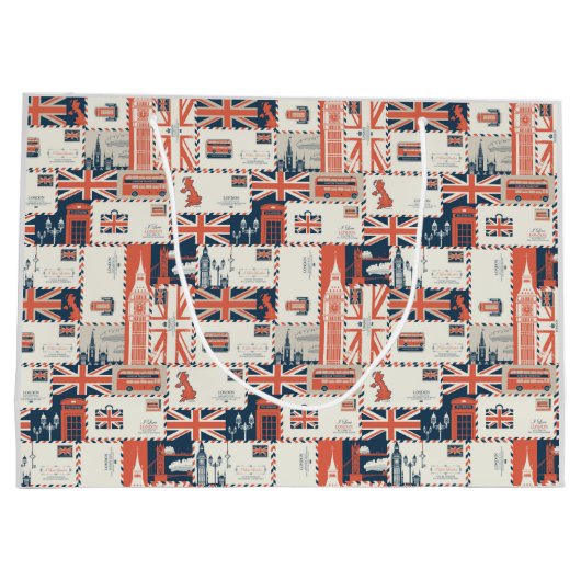 Sacs cadeaux London Post (Dos)