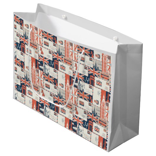 Sacs cadeaux London Post (Devant Angle)