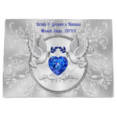 Sacs cadeaux Mariages personnalisés, grands, en 4  (Devant)