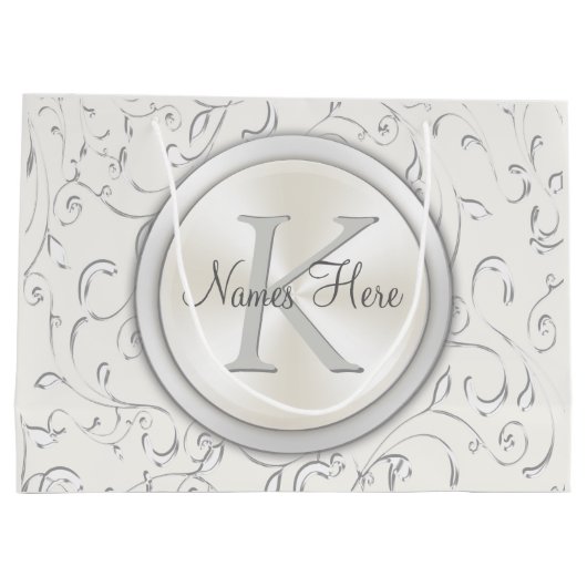 Sacs cadeaux Monogram pour Mariage ou toute occasi (Dos)