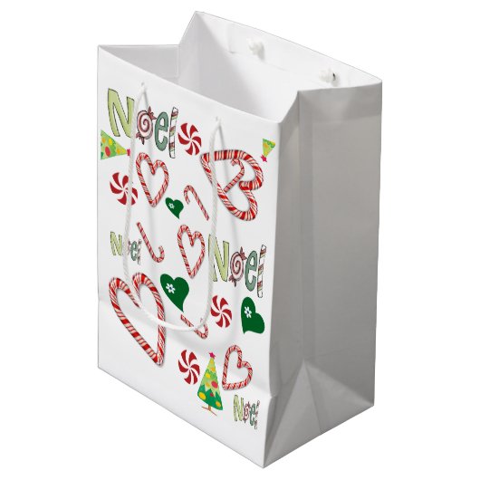 Sacs cadeaux Noël Noel (Devant Angle)