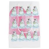 Sacs cadeaux Noël Snowman (Dos)