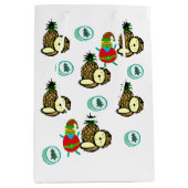 Sacs cadeaux père Noël Christmas Pineapples (Devant)