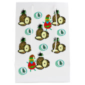 Sacs cadeaux père Noël Christmas Pineapples (Dos)