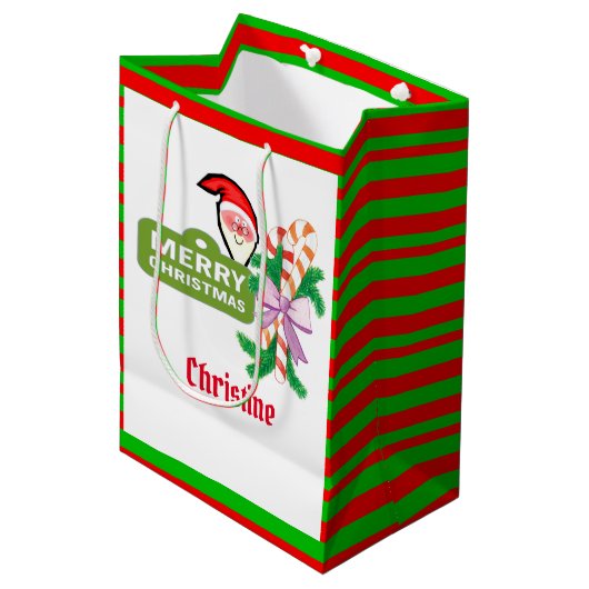 Sacs cadeaux père Noël Joyeux Noël (Devant Angle)