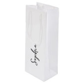 Sacs cadeaux personnalisables avec police de scrip (Devant Angle)