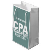 Sacs cadeaux personnalisés CPA nom et couleur (Dos Angle)