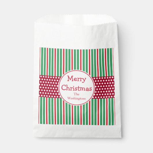 Sacs cadeaux personnalisés de Noël Favoriser (Devant)