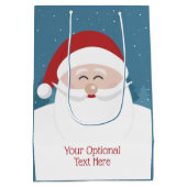 Sacs cadeaux personnalisés en texte de Père Noël (Dos)