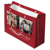 Sacs Cadeaux Photo de Noël (Devant Angle)